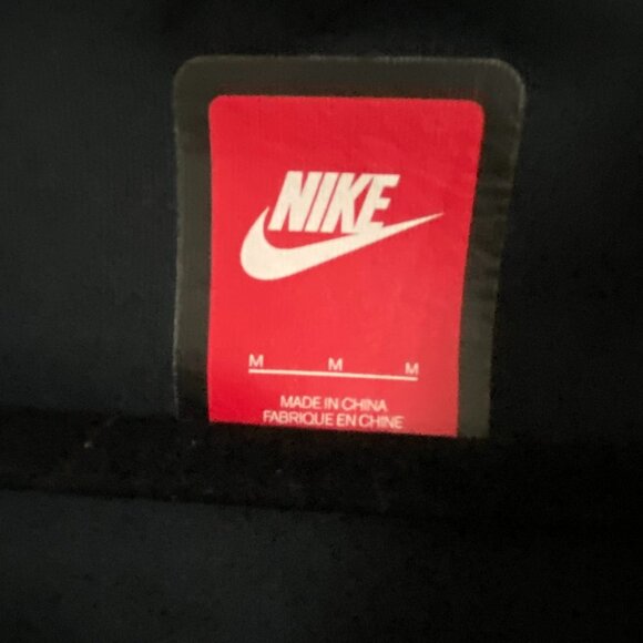 NIKE MEN WOMEN OUTWEAR HODDIE VEST ASSIMETRICAL ZIP POCKETS NAVY BLUE SIZE M - Picture 5 of 5